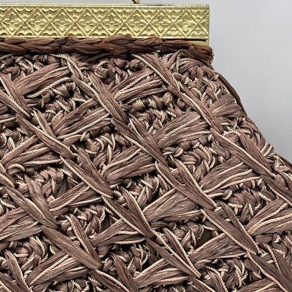 RARE Vintage Marchioness Rafia Purse. - Picture 4 of 15